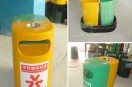 分類玻璃鋼垃圾桶，大受深圳沙井實驗學(xué)校用戶歡迎