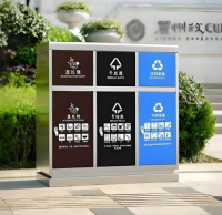 戶外社區(qū)三分類不銹鋼垃圾桶，守護(hù)潔凈起點
