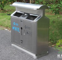 煥新街巷，分類先行戶外街道環(huán)衛(wèi)不銹鋼垃圾桶